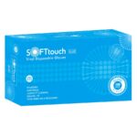 Γάντια βινυλίου Soft Care SKY - Μπλε με πούδρα (100τεμ)